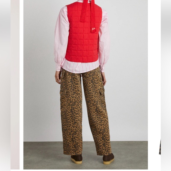 Leopard Cargo Pants by Damson Madder - US 10 - Picture 2 of 14